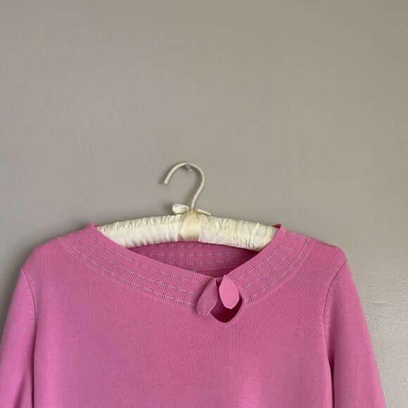 Vintage Sigrid Olsen Pink Bow Sweater - Picture 15 of 16